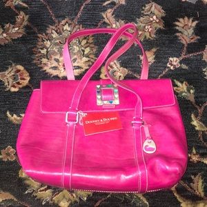 Dooney & Bourke Pink Flap Tote Purse